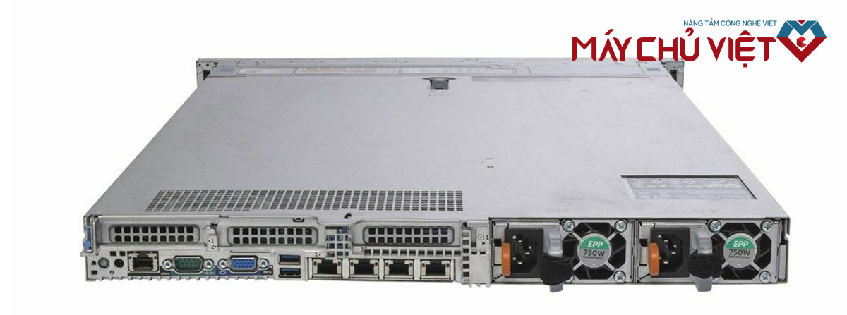 Mặt sau của Dell PowerEdge R640
