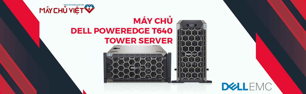 máy chủ dell poweredge t640 tower server banner 1300x400px