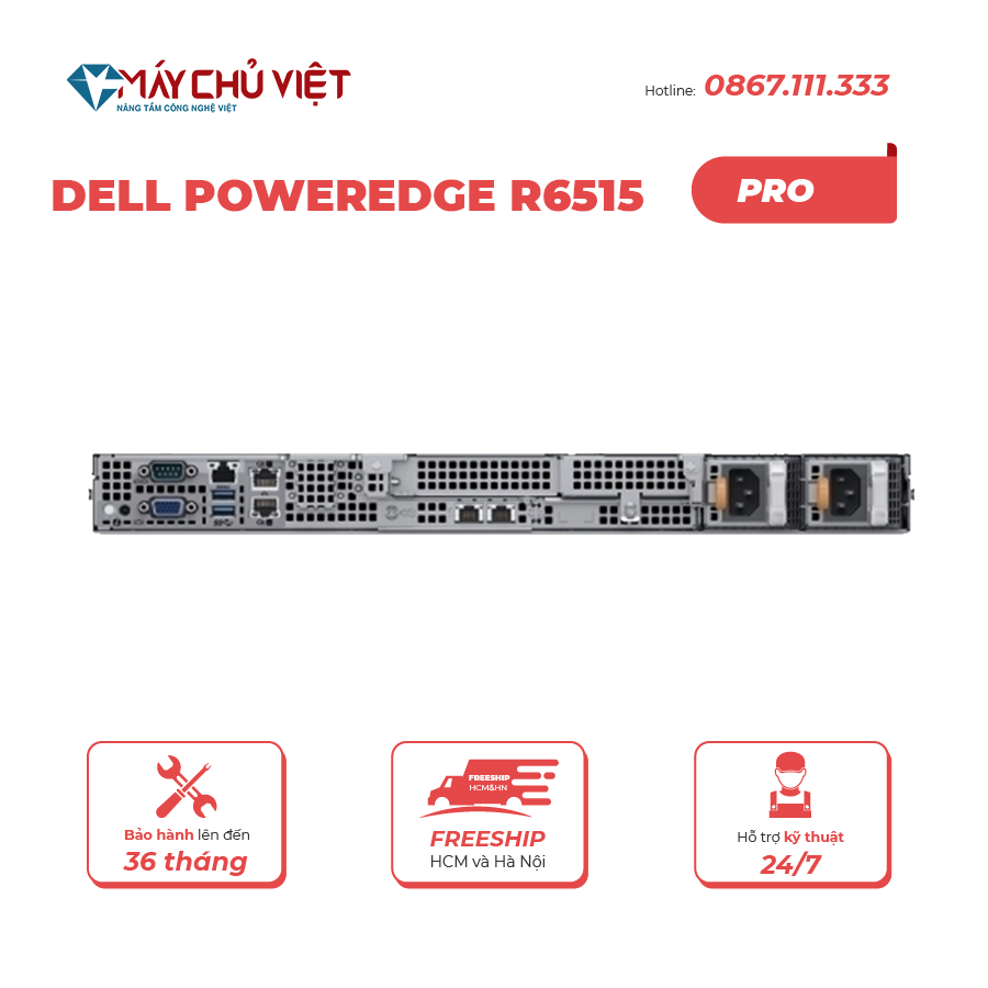 Máy chủ Dell PowerEdge R6515