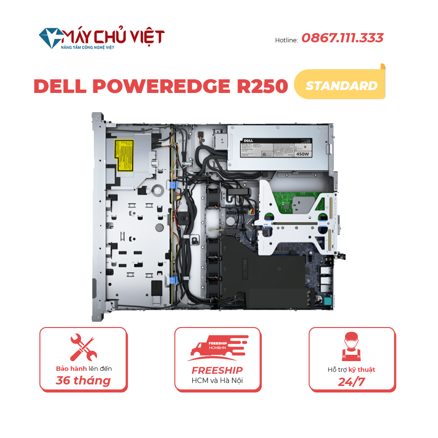 Máy chủ Dell PowerEdge R250