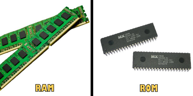 Sự khác biệt giữa bộ nhớ RAM và ROM