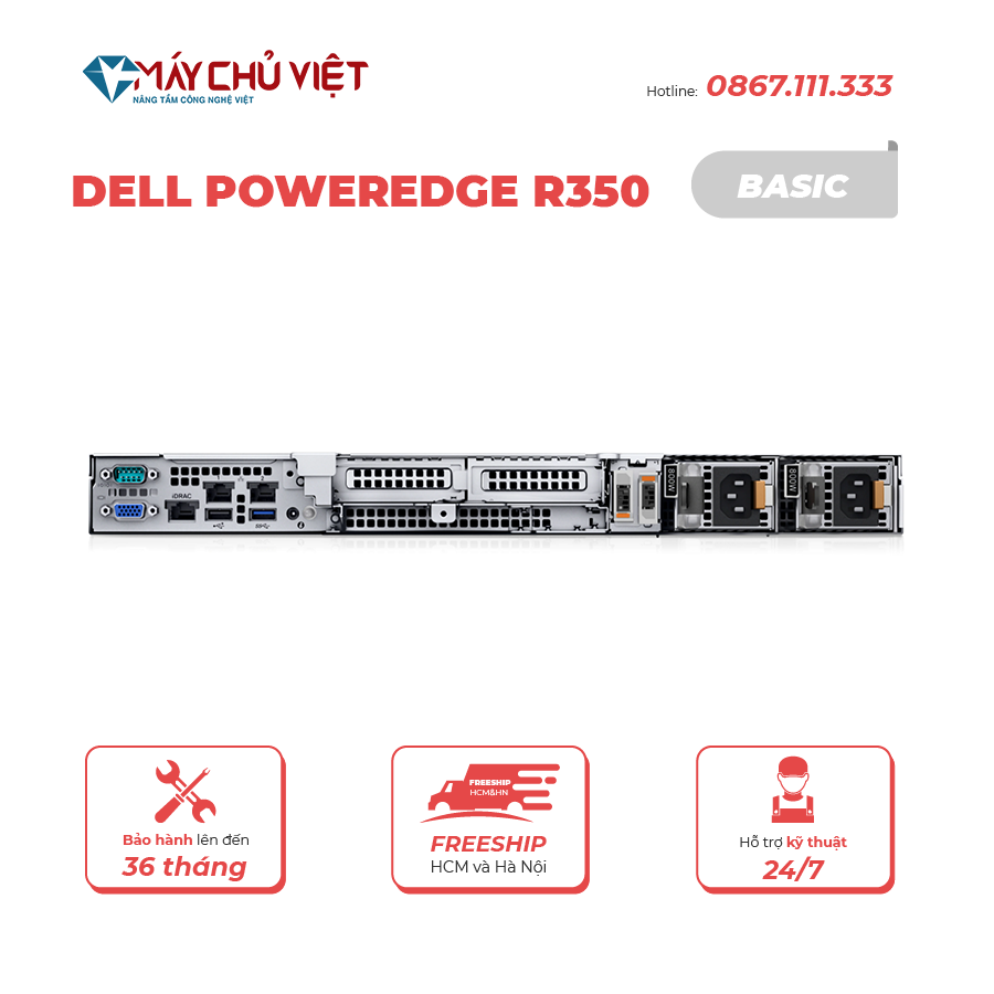 Máy chủ Dell PowerEdge R350