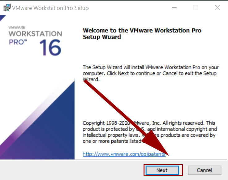 Bắt đầu cài đặt Vmware Workstation 16 Pro