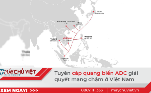 Tuyến cáp quang biển ADC giải quyết mạng chậm ở Việt Nam