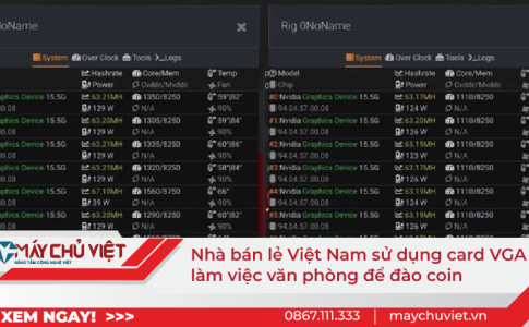 Nhà bán lẻ Việt Nam sử dụng card VGA làm việc văn phòng để đào coin