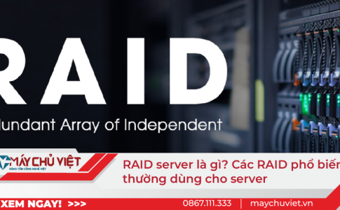 RAID server là gì? Các RAID phổ biến thường dùng cho server