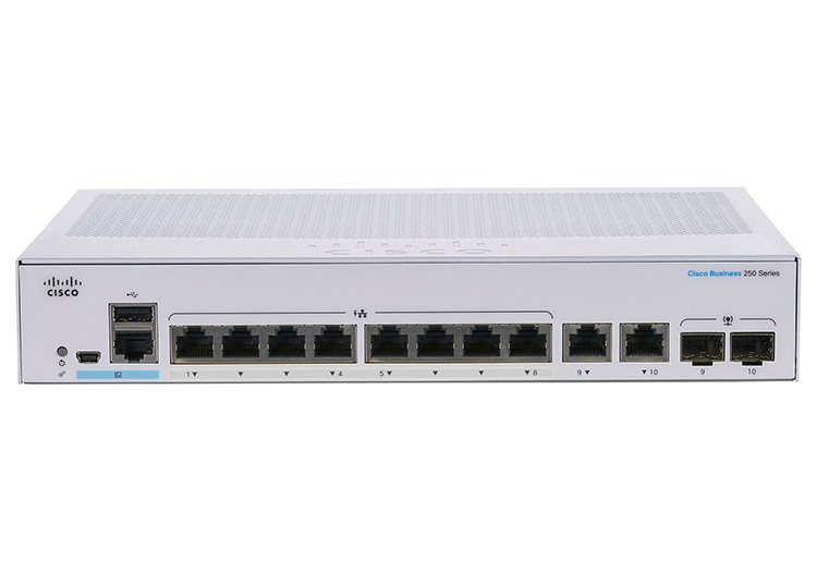 Switch Cisco Business CBS250-8T-E-2G