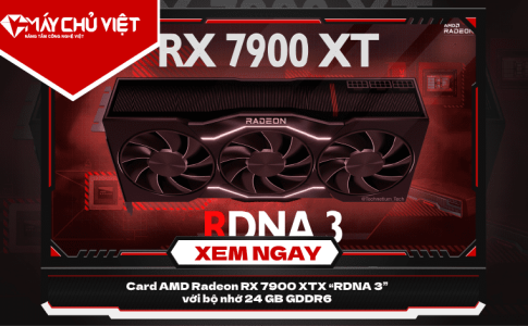 Card AMD Radeon RX 7900 XTX “RDNA 3” với bộ nhớ 24 GB GDDR6