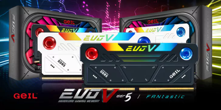 GeIL ra mắt bộ nhớ DDR5-8000, Polaris với RGB & Evo-V với công nghệ làm mát chủ động