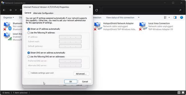 Hướng Dẫn Sửa Lỗi “ipv4:ipv6 No Internet Access” Trên Windows 12