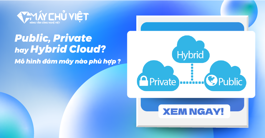 So Sánh Public, Private, Hybrid Cloud