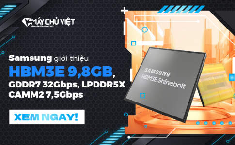 Samsung giới thiệu HBM3E 9,8GB, GDDR7 32Gbps, LPDDR5X CAMM2 7,5Gbps