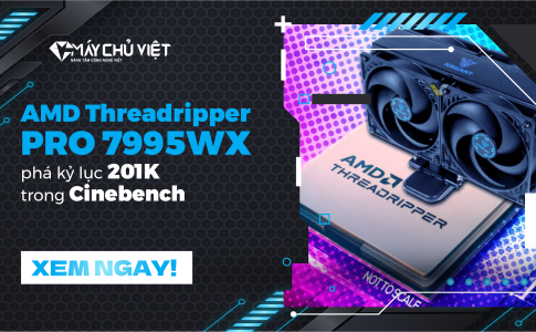 AMD Threadripper PRO 7995WX phá kỷ lục 201K trong Cinebench