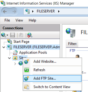 Hình 10 Hướng Dẫn Cài đặt Ftp Server Trên Windows Server