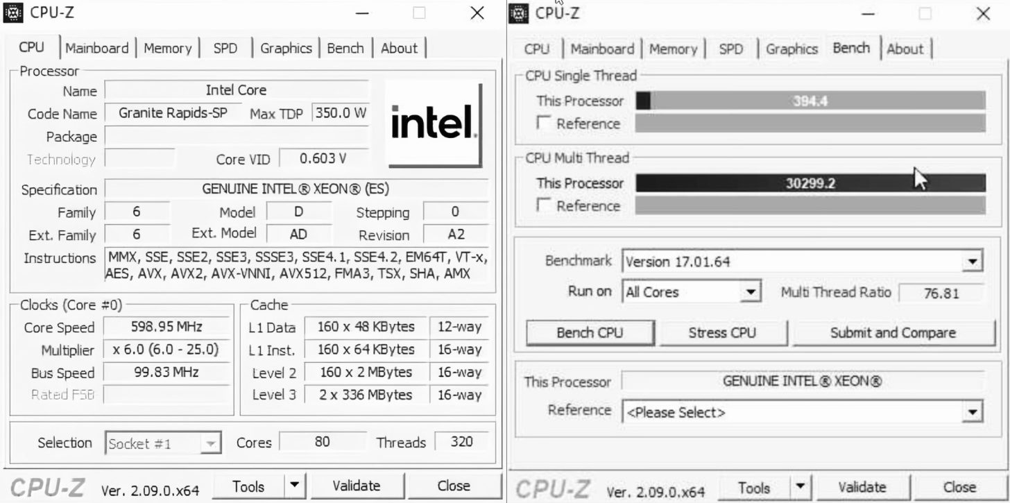Intel Granite Rapids Sp Xeon Cpu Es Leak 1456x725