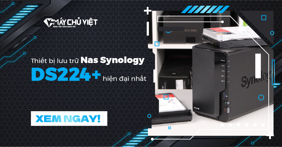 Thiết bị lưu trữ Nas Synology DS224+ hiện đại nhất