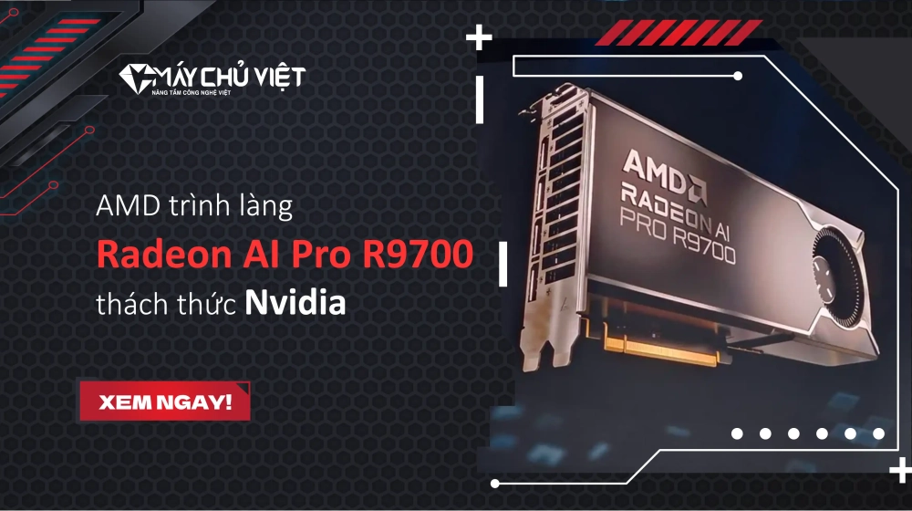 AMD trình làng Radeon AI Pro R9700 thách thức Nvidia