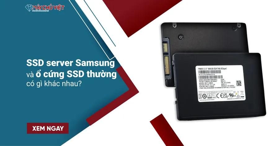 SSD server Samsung và ổ cứng SSD thường có gì khác nhau?